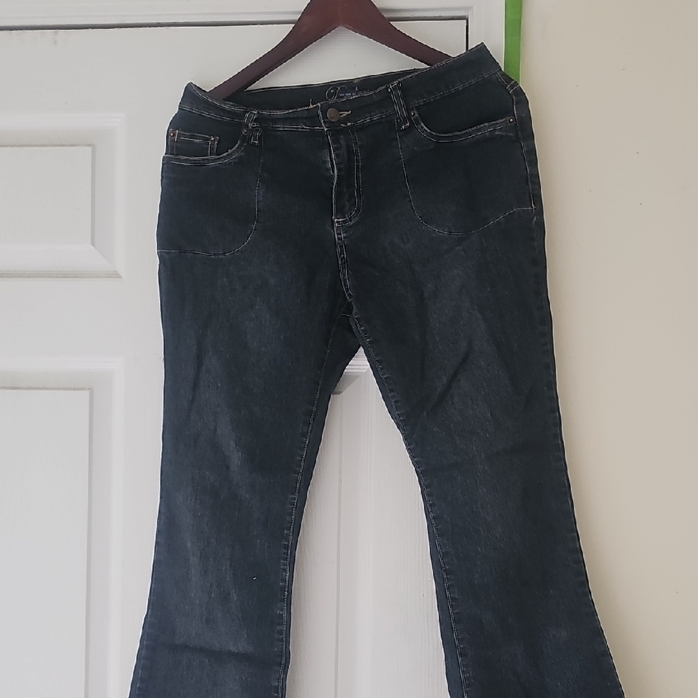 Chic Dark Blue Women's Flare Jeans